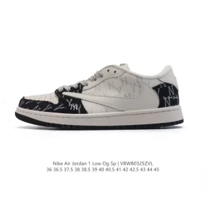 Jordan Air 1 Low Military Blue Reverse Swoosh Retro Basketball Shoe