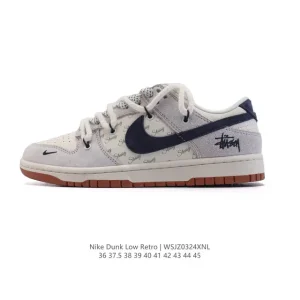 Nike Dunk Low Retro 2025 Classic Basketball Sneakers with Dual Laces