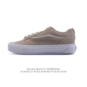 Vans Knu Skool VR3 LX Chunky Leather Retro Skate Shoes
