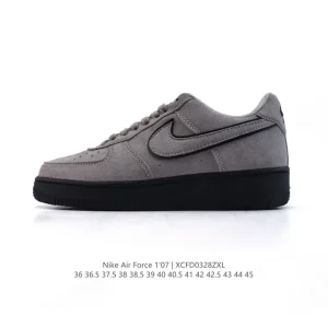 Nike Air Force 1 '07 Low Top White Leather Sneakers for Men and Women