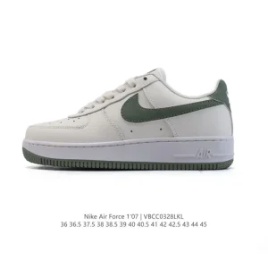 Nike Air Force 1 '07 Low Top White Leather Casual Sneakers