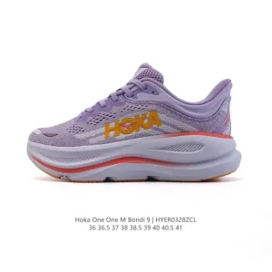 HOKA Bondi 9 Men's and Women's Running Shoes for Comfort and Durability