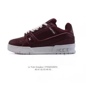 Louis Vuitton Trainer Sneaker Low Men's Luxury Leather Shoes