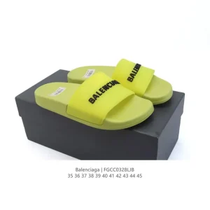 Balenciaga Logo Pool Slides Summer Fashion Trendy Slippers