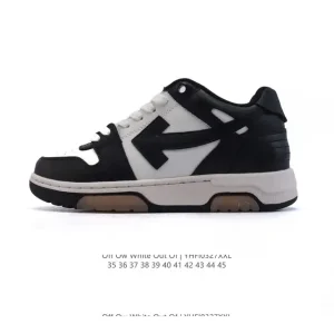 Off-White Out Of Office Low-Top Lace-Up Sneakers with Arrows and Zip Tie