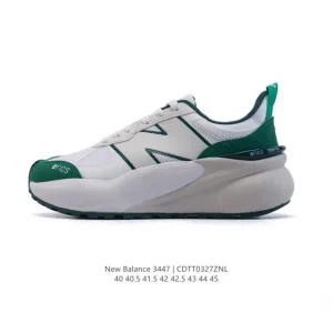 New Balance 3447 Men's Low-Top Casual Sneakers with Breathable Mesh and Cushioned Sole