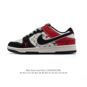 Nike Dunk Low Retro Louis Vuitton Collaboration Vintage Basketball Skateboarding Shoes