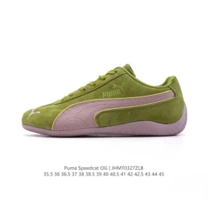 PUMA Speedcat OG Low-Profile Racing Sneakers with Suede Upper