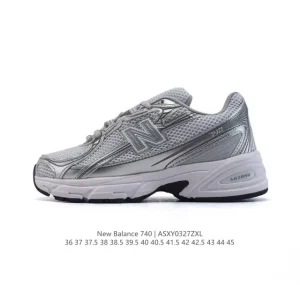 New Balance MR740 Vintage Grey Blue Retro Dad Shoes
