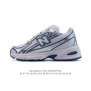New Balance MR740 Vintage Grey Blue Retro Running Shoes for Men and Women