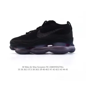 Nike Air Max Scorpion FK with Full-Length Air Cushion and Chenille Flyknit Upper