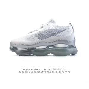 Nike Air Max Scorpion FK Sneakers with Full-Length Air Unit and Thick Sole for Men and Women
