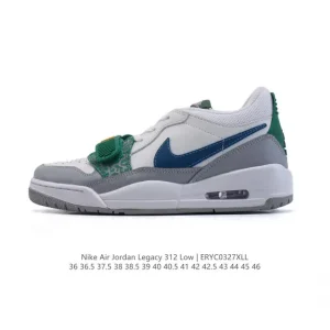 Jordan Legacy 312 Low Men's Basketball Shoes with Premium Leather and Air Cushioning