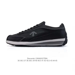 Descente Chron Retro Leather Sneakers for Men and Women