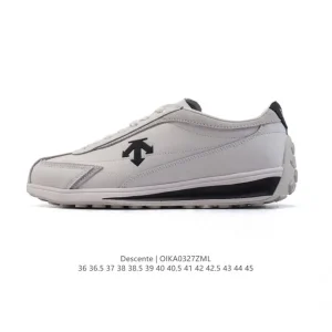 Descente Chron Retro Leather Comfort Sneakers for Men and Women
