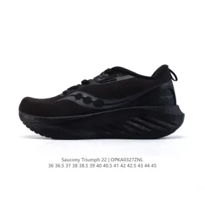 Saucony Triumph 22 Men and Women Running Shoes with Pwrrun+ Cushioning