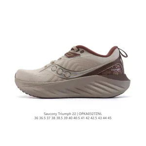 Saucony Triumph 22 Men's and Women's Running Shoes with Pwrrun+ Cushioning