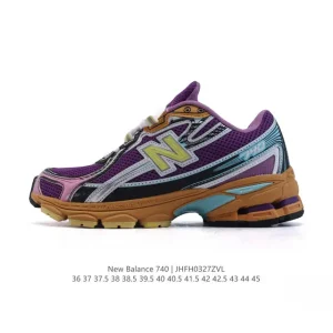 New Balance MR740 Vintage Grey Blue Running Shoes for Men and Women