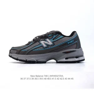 New Balance Mr740 Vintage Grey Blue Retro Dad Sneakers for Men and Women