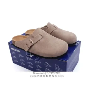 Birkenstock Boston Suede Shearling Clog Shoe for Men and Women