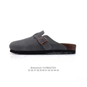 Birkenstock Boston Suede Shearling Shearling Lined Suede Leather Sandal