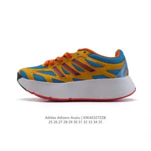 Adidas Adizero Aruku Kids Shoes White Cushioned Running Sneakers