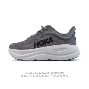 HOKA Bondi 9 Unisex Low-Top Running Shoe with Max Cushioning
