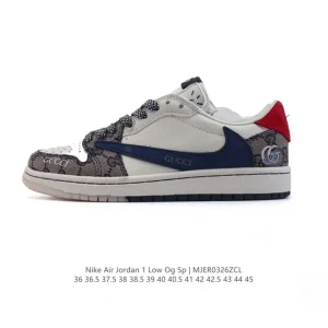 Jordan Military Blue Low AJ1 Retro Snake Year 2025 Edition Sneakers