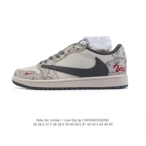 Jordan Military Blue Low AJ1 Retro Snake Year Edition Basketball Shoes