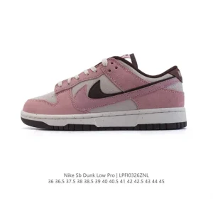 Nike SB Dunk Low Pro Hv1799 Vintage Leather Skateboarding Shoes for Men and Women