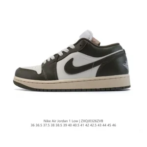 Air Jordan 1 Low Retro Vintage Basketball Shoes with Air Cushion