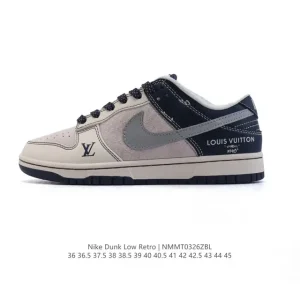 Nike Dunk Low Retro Louis Vuitton Collaboration Vintage Basketball Skateboarding Shoes