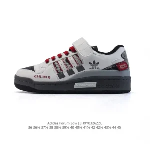 Adidas Forum Low CNY Snake Year Limited Edition Black White Red Sneakers