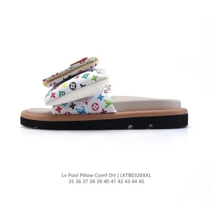 Louis Vuitton Pool Pillow Slides Summer Beach Sandals