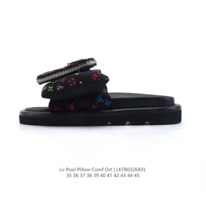 Louis Vuitton Pool Pillow Slippers for Summer Beach and Home Comfort