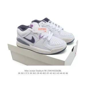 Nike Jordan Stadium 90 HF5760 Leather Suede Sneakers with Formula 23 Cushioning