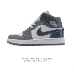Nike Air Jordan 1 Mid Men's Women's Basketball Shoes Retro High Top Sneakers