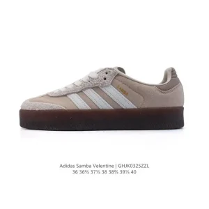 Adidas Samba Valentine Women's Retro Leather Sneakers for Winter