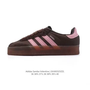 Adidas Samba Valentine Women's Retro Leather Sneakers for Casual Wear