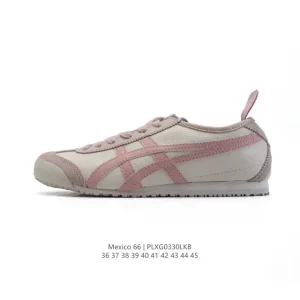 ASICS Onitsuka Tiger Mexico 66 Classic Leather Retro Sneakers for Men and Women