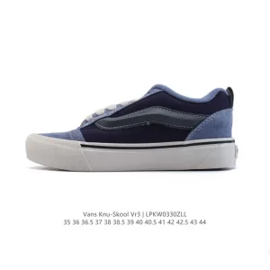 Vans Knu Skool VR3 LX Chunky Leather Retro Skate Shoes