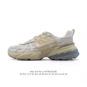 Nike V2K Run Retro Low-Top Running Shoes with Cushioning and TPU Support