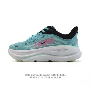 HOKA Bondi 9 Men's and Women's Running Shoes Lightweight Max Cushion