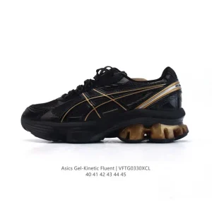 ASICS Gel-Kinetic Fluent Black Gold Running Shoes for Men