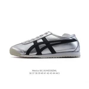 ASICS Onitsuka Tiger Mexico 66 Classic Leather Retro Sneakers for Men and Women
