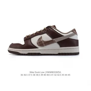 Nike SB Dunk Low Pro Fv3653 Vintage Leather Skateboarding Shoes for Men and Women