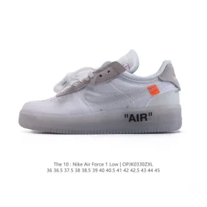 Off-White x Nike Air Force 1 '07 LV8 Premium Sneaker with Air Cushioning