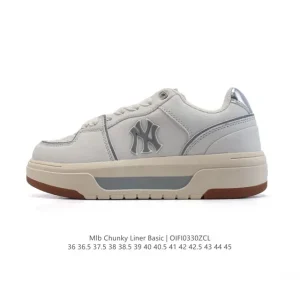 MLB Chunky Liner Mid Retro Streetwear Sneakers with Reflective Details