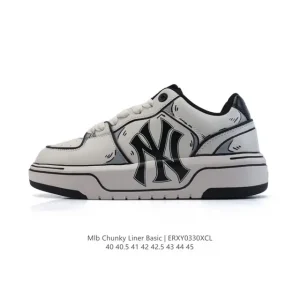 MLB Chunky Liner Basic Hand-Drawn Retro Street Sneakers for Men