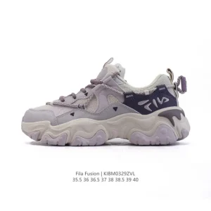 FILA Fusion Women's Chunky Sneakers White Fashion Streetwear Shoes